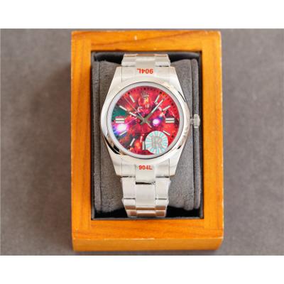 TWF Oyster Perpetual Blaken Iron Man Red Dial A2836 Automatic Mens Watch Oyster SS Bracelet Limited Edition