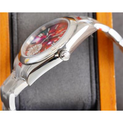 TWF Oyster Perpetual Blaken Iron Man Red Dial A2836 Automatic Mens Watch Oyster SS Bracelet Limited Edition