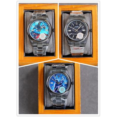 TWF Oyster Perpetual Blaken Batman Blue Dial A2836 Automatic Mens Watch Oyster PVD SS Bracelet Limited Edition