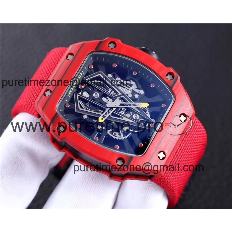 Replica RICHARD MILLE  RM27-03 Miyota Automatic Mens Watch Red Nylon RM-H05B 