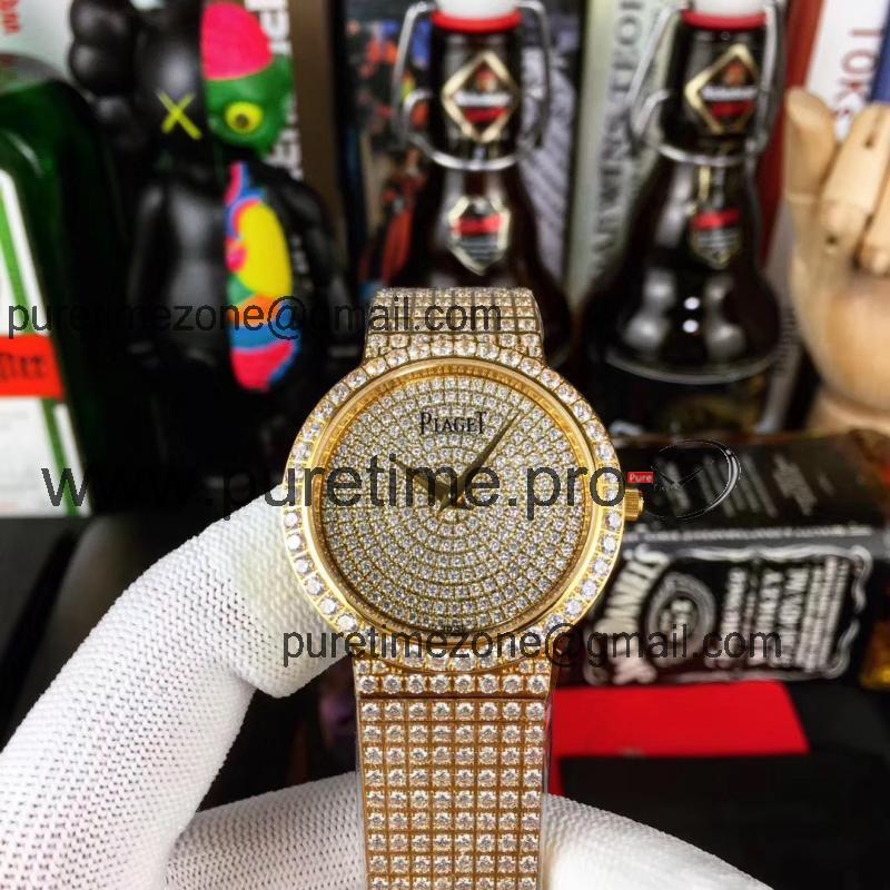 Replica PIGUET Womans Watch Diamond Bezel Diamond Dail 2 Styles PIG-E24B