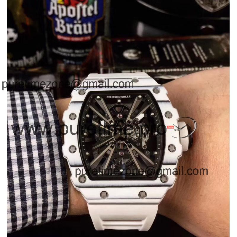 Replica RICHARD MILLE RM12-01 Miyota Automatic Mens Watch Carbon Fiber Case