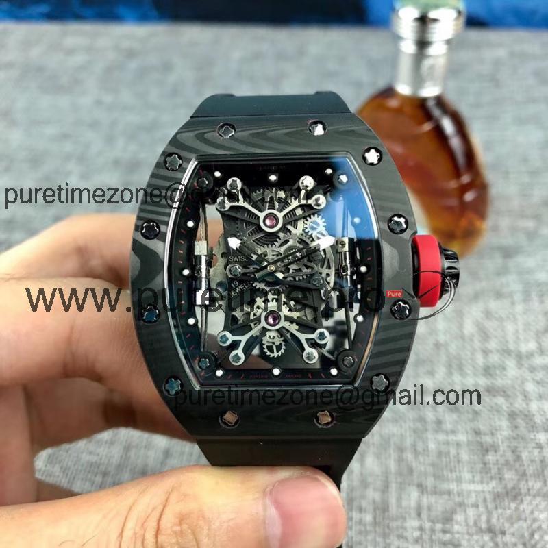 Replica RICHARD MILLE RM50-27-01 Miyota Automatic Mens Watch Carbon Fiber Steel Rubber Strap