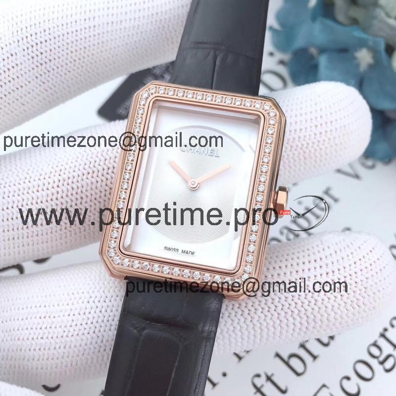 Replica Chanel Womens Watch Quartz Movement Diamond Bezel Chanel -E02E