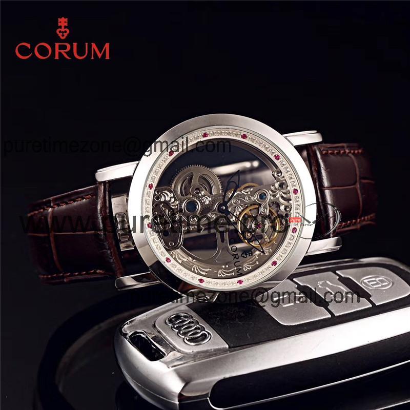 Replica CORUM Mens Watch Automatic Movement Diamond Bezel COR-E09