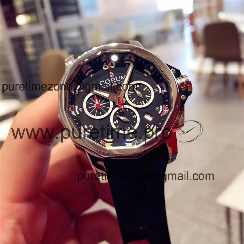 Replica CORUM Mens Watch Japan Quartz Chronograph Movement COR-E44B