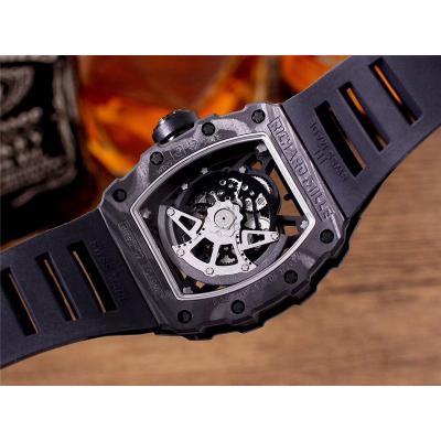 Replica  RICHARD MILLE RM35-02 Miyota Automatic Mens Watch  Carbon Fiber Pattern RM-H10   