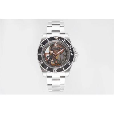 VRF Submariner Andrea Pirlo Project Skeleton SA3130 Automatic Mens Watch SS Bracelet Best Edition