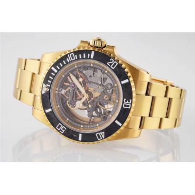 VRF Submariner Andrea Pirlo Project Skeleton SA3130 Automatic Mens Watch YG on SS Bracelet Best Edition