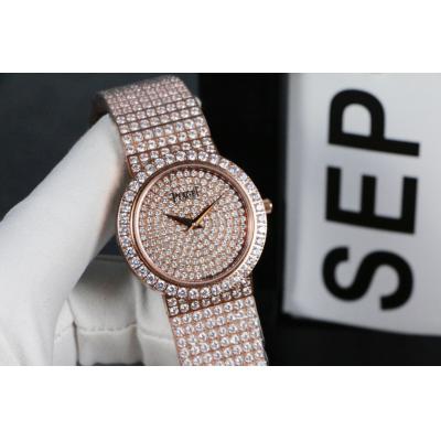 Replica PIGUET Womans Watch Imported Quartz Movement  Diamond Bezel Diamond Dail PIG-E14B