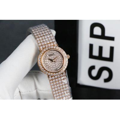 Replica PIGUET Womans Watch Imported Quartz Movement  Diamond Bezel Diamond Dail PIG-E14B