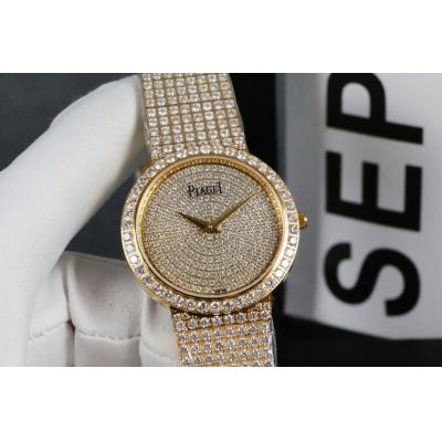 Replica PIGUET Womans Watch Imported Quartz Movement Diamond Bezel Diamond Dail PIG-E14C