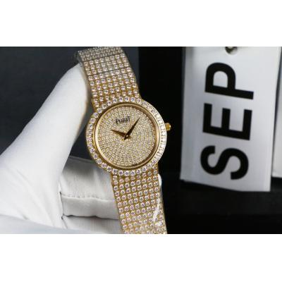 Replica PIGUET Womans Watch Imported Quartz Movement Diamond Bezel Diamond Dail PIG-E14C