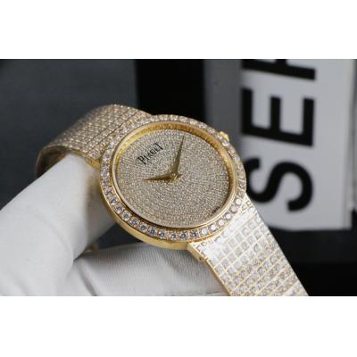 Replica PIGUET Womans Watch Imported Quartz Movement Diamond Bezel Diamond Dail PIG-E14C