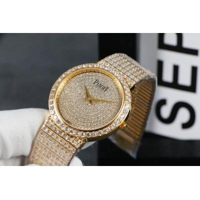 Replica PIGUET Womans Watch Imported Quartz Movement Diamond Bezel Diamond Dail PIG-E14C