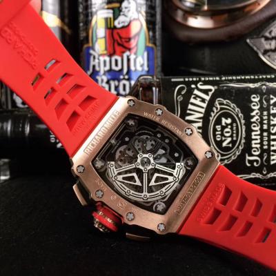 Replica RICHARD MILLE RM011 RM11-03 Miyota Automatic Mens Watch Rose Gold Diamond Bezel 