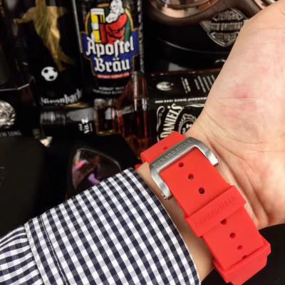 Replica RICHARD MILLE Flyback Chrono RM011 RM11-03 Miyota Automatic Mens Watch Steel Case Red Rubber Strap 