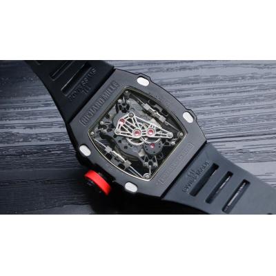 Replica RICHARD MILLE RM27-01 Miyota Automatic Mens Watch PVD Black Steel Rubber Strap