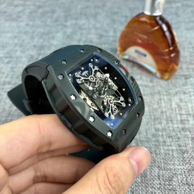 Replica RICHARD MILLE RM50-27-01 Miyota Automatic Mens Watch Carbon Fiber Steel Rubber Strap