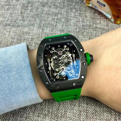 Replica RICHARD MILLE RM50-27-01 Miyota Automatic Mens Watch Carbon Fiber Steel Gray Rubber