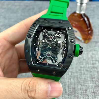 Replica RICHARD MILLE RM50-27-01 Miyota Automatic Mens Watch Carbon Fiber Steel Gray Rubber