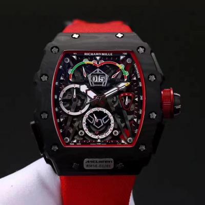 Replica RICHARD MILLE RM50-03/01 McLaren F1 Miyota Automatic RM50-03 Mens Watch Carbon Fiber Red Nylon