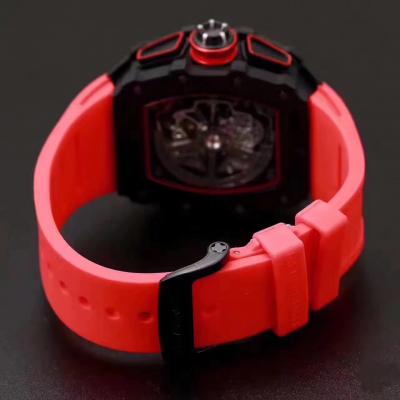 Replica RICHARD MILLE RM50-03/01 McLaren F1 Miyota Automatic RM50-03 Mens Watch Carbon Fiber RM50-03 Red Rubber Strap