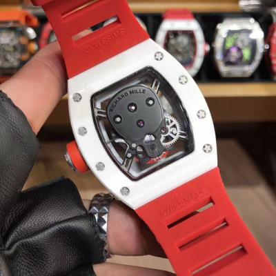 Replica RICHARD MILLE RM052 Skull Dial Miyota Automatic Ceramic Case Red Rubber