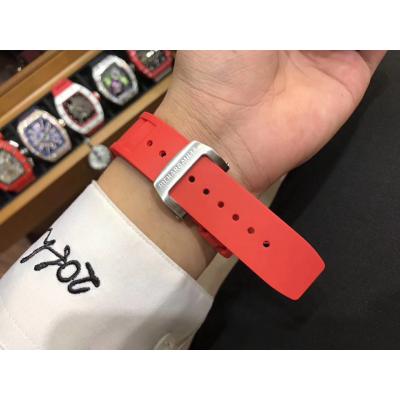 Replica RICHARD MILLE RM052 Skull Dial Miyota Automatic Ceramic Case Red Rubber