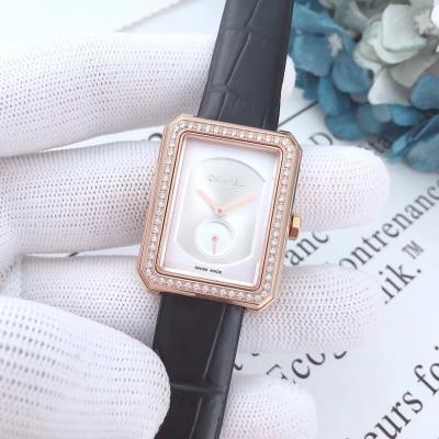 Replica Chanel Womens Watch Quartz Movement Diamond Bezel Chanel -E02A