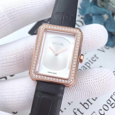 Replica Chanel Womens Watch Quartz Movement Diamond Bezel Chanel -E02E