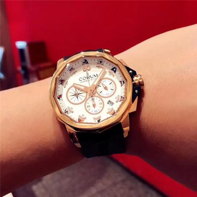 Replica CORUM Mens Watch Japan Quartz Chronograph Movement COR-E44A