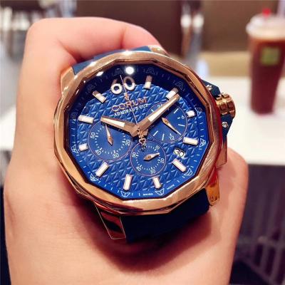 Replica CORUM Mens Watch Japan Quartz Chronograph Movement COR-E44C