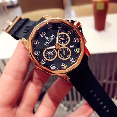 Replica CORUM Mens Watch Japan Quartz Chronograph Movement COR-E46