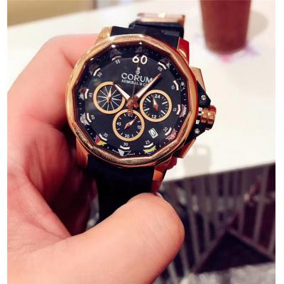 Replica CORUM Mens Watch Japan Quartz Chronograph Movement COR-E46