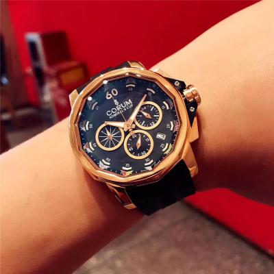 Replica CORUM Mens Watch Japan Quartz Chronograph Movement COR-E46