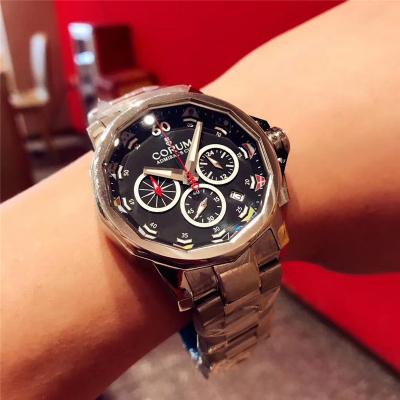 Replica CORUM Mens Watch Japan Quartz Chronograph Movement COR-E49A