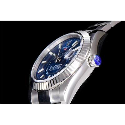 TWF Sky Dweller 326934 Blue Dial A23J Automatic Mens Watch SS Oyster Bracelet Watches Best Edition