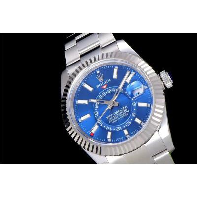 TWF Sky Dweller 326934 Blue Dial A23J Automatic Mens Watch SS Oyster Bracelet Watches Best Edition