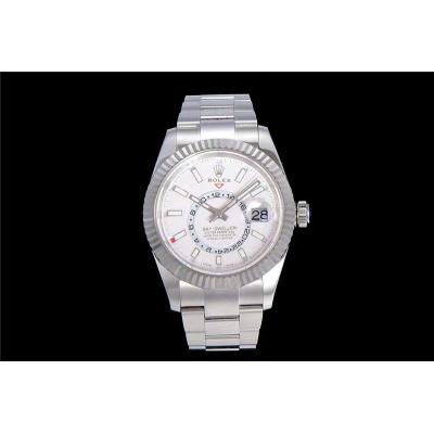 TWF Sky Dweller 326934 White Dial A23J Automatic Mens Watch SS Oyster Bracelet Watches Best Edition