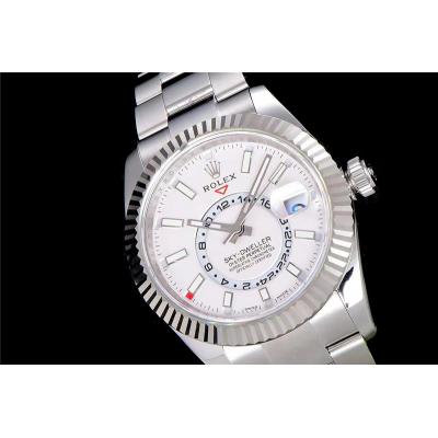 TWF Sky Dweller 326934 White Dial A23J Automatic Mens Watch SS Oyster Bracelet Watches Best Edition