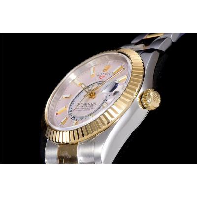 TWF Sky Dweller 326933 White Dial A23J Automatic Mens Watch Two Tone YG SS Oyster Bracelet Best Edition