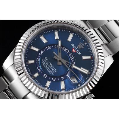 NOOB Sky-Dweller 326934 A9001 Automatic Mens Watch Blue Dial SS Oyster Bracelet Best Edition