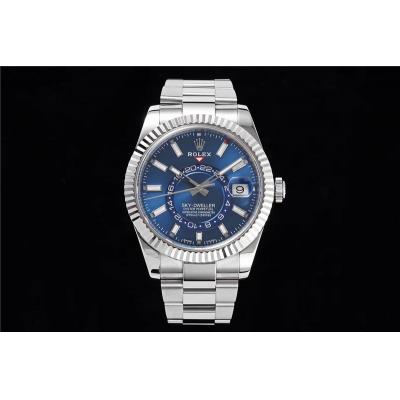 NOOB Sky-Dweller 326934 A9001 Automatic Mens Watch Blue Dial SS Oyster Bracelet Best Edition