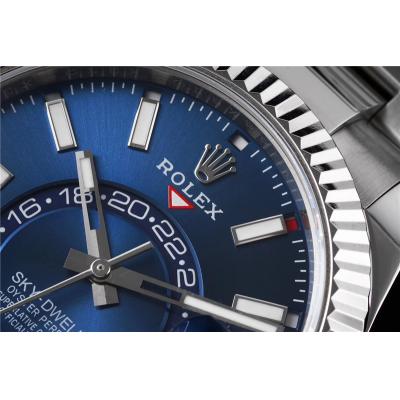 NOOB Sky-Dweller 326934 A9001 Automatic Mens Watch Blue Dial SS Oyster Bracelet Best Edition