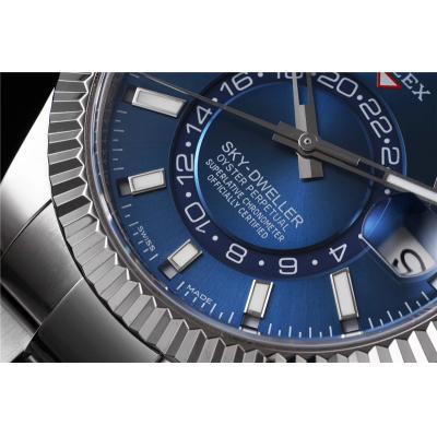 NOOB Sky-Dweller 326934 A9001 Automatic Mens Watch Blue Dial SS Oyster Bracelet Best Edition