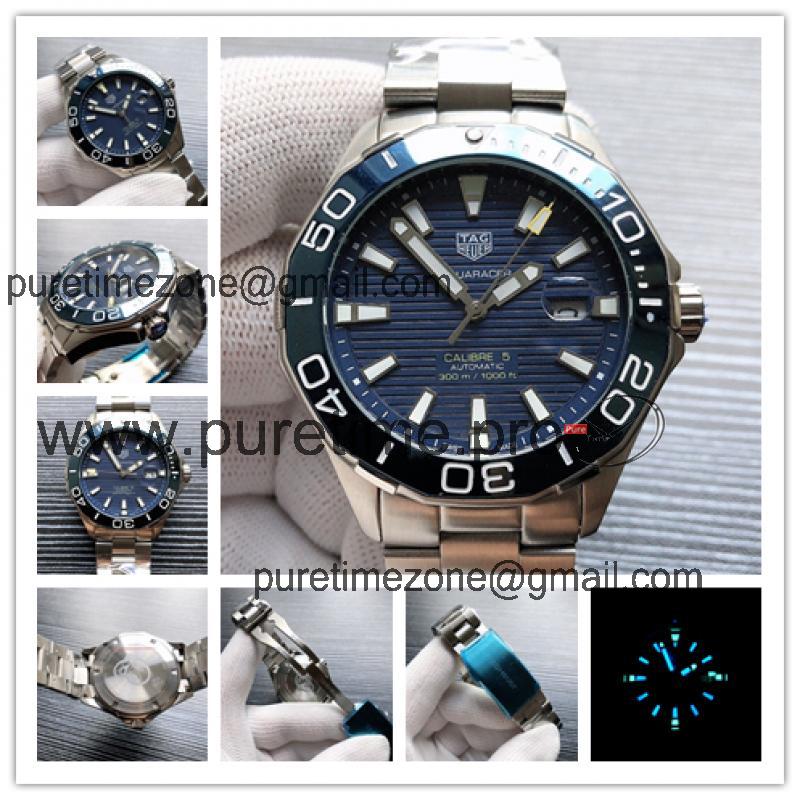 Replica Aquaracer Seagull Automatic Mens Watch Blue Dial Stainless steel