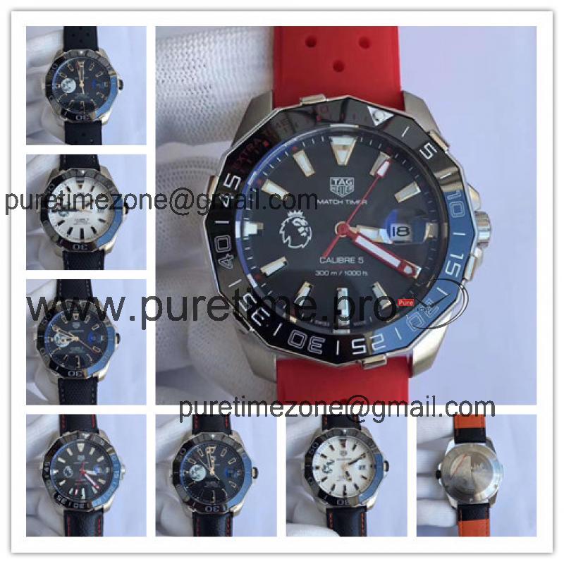 Replica Aquaracer Seagull Automatic Mens Watch Black Dial Rubber Strap A