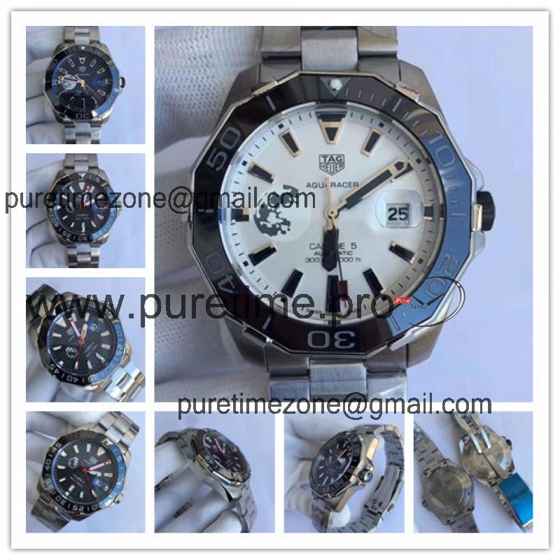 Replica Aquaracer Seagull Automatic Mens Watch White Dial Stainless steel   B