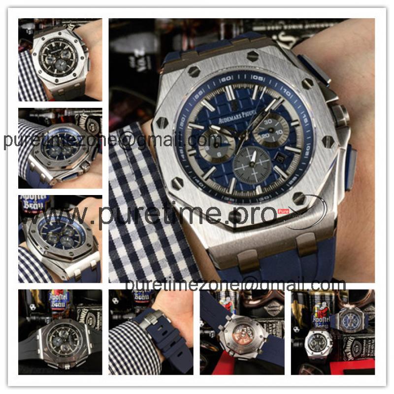 Replica  Royal Oak Offshore  A3126 Automatic Movement Mens Watch Blue Dial Rubber Strap A E84